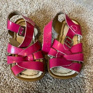 Pink saltwater sandals